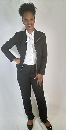 Blazer Feminino com Zíper