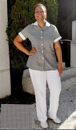 Conjunto de Calça Pied de Poule