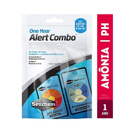 Seachem Alert Combo 1 ano Monitora amônia e PH