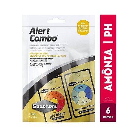 Seachem Alert Combo 6 meses Monitora amônia e PH