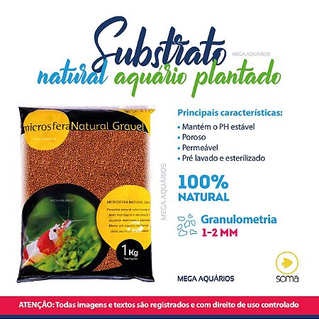 Substrato aquário plantado camarôes Soma Ceramic Red 1Kg 23371