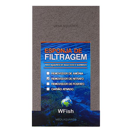 Placa esponja mídia filtragem biológica mecânica remove nitrato wf