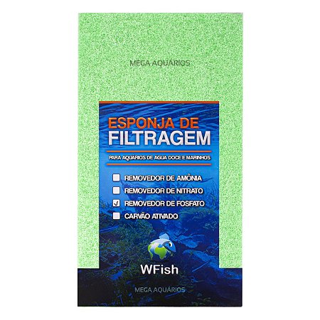 Placa esponja mídia filtragem biológica mecânica remove fosfato wf