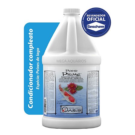 Seachem Pond Prime 2L condicionador lago remove cloro amônia nitrito