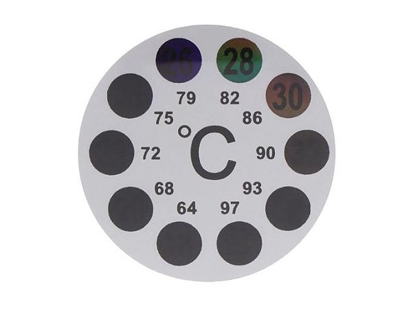 Termômetro digital adesivo Redondo Aquário 18 a 36 ºC