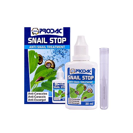 Anti caracóis Prodac Snail Stop elimina caracol e parasitas aquário
