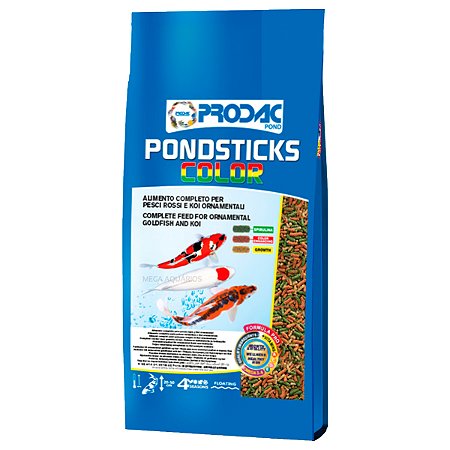 Ração Para Carpas Prodac Pond Sticks Color 4kg peixes lago
