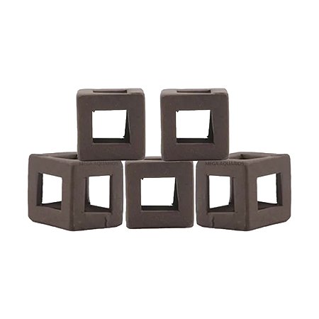 Enfeite aquario WFish black square CST-3111
