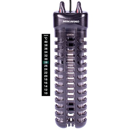 Termostato aquecedor com proteção Minjiang 1000W lago até 1200L