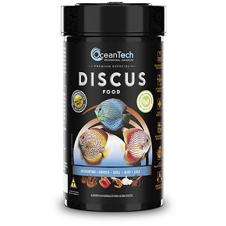 Ração OceanTech Discus Food 100g Acará Discos Bandeira completa