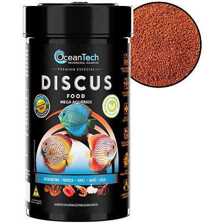 Ração peixes OceanTech Discus Food 400g Acará Discos Bandeira