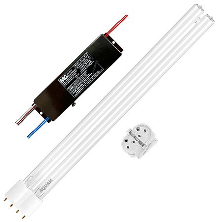 Kit lâmpada UVC PL 95W germicida ultravioleta filtro UV soquete reator