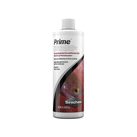 Seachem Prime 500ml condicionador aquário remove cloro e amônia