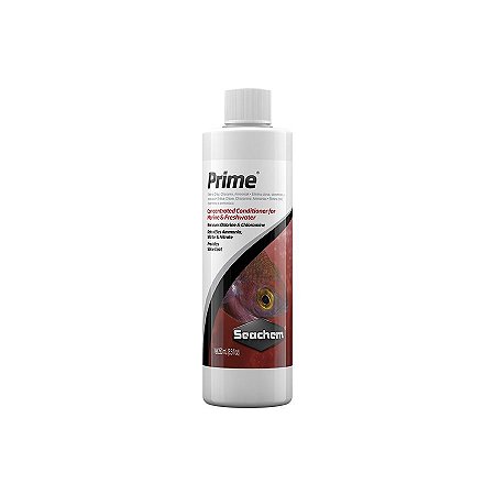 Seachem Prime 250ml condicionador aquário remove cloro e amônia