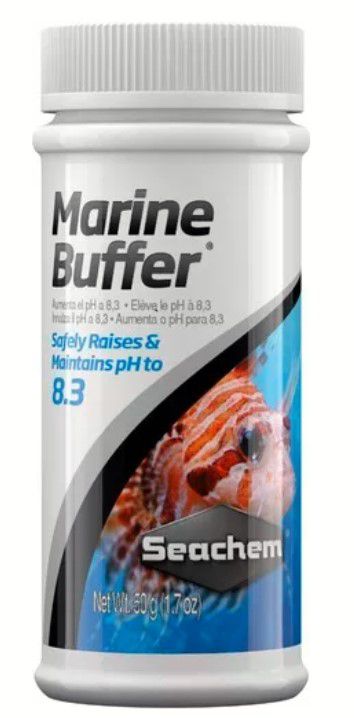 Marine Buffer 50g Aumenta Ph em 8,3 Aquário Marinho Seachem