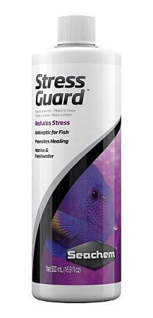 StressGuard 500ml  Anti-séptico p/ peixes  Aquário Seachem