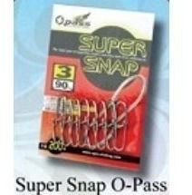 O-pass Power Snap Pesca Nº 00 12 Pç.  20kg. Gancho Isca