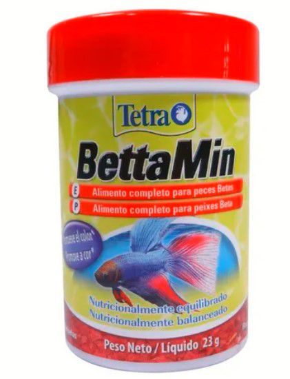 Tetra Bettamin ração alimento completo p/ Peixe Betta 23g realça a cor