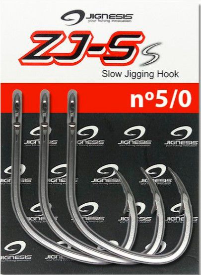 Anzol Pesca Slow Jigging Zj-s 5/0 Aço Inox 3 Anzóis Jignesis