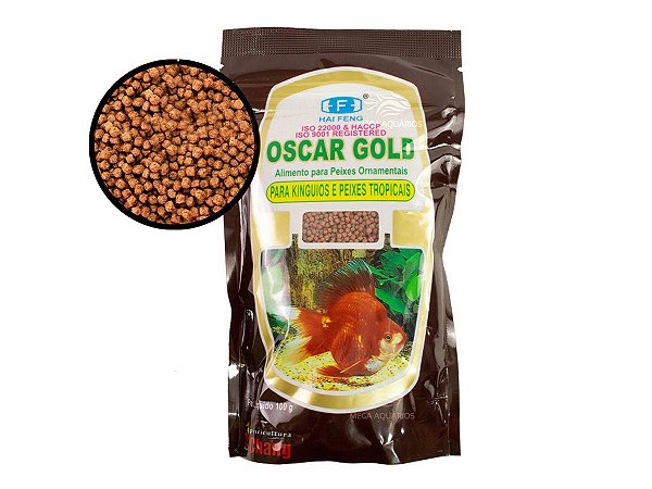 Ração peixe Acara Disco alimento completo Oscar gold