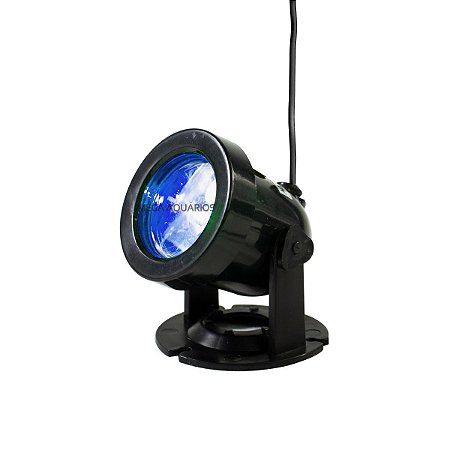 Mini spot submerso luz azul Led 1w aquário fontes jardim SP4