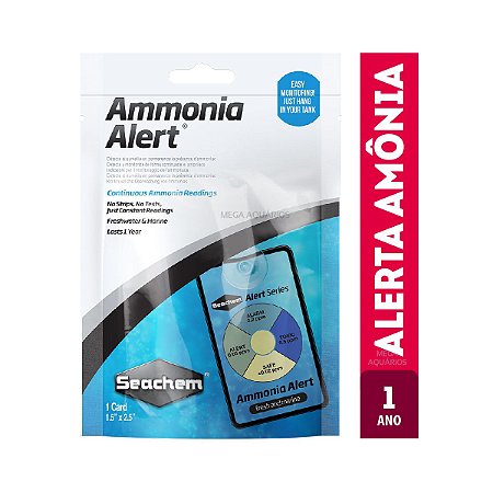 Ammonia alert Seachem 1 ano teste alerta amônia aquário marinho doce