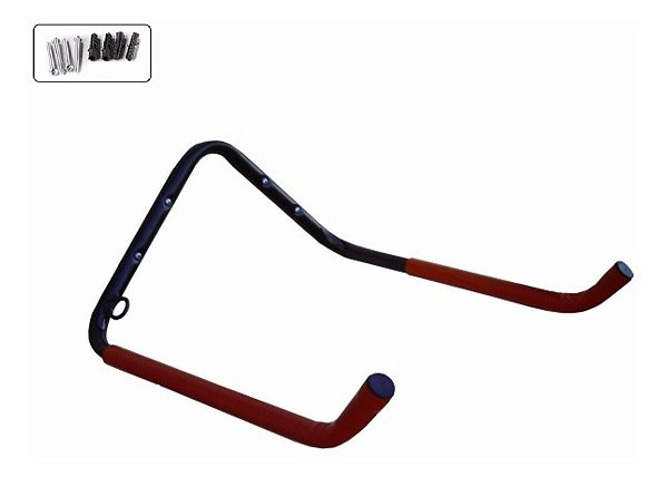Suporte de Parede Horizontal Para 2 Bicicletas