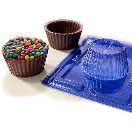 Conjunto Forma Cupcake Gigante De Chocolate Acetato Silicone