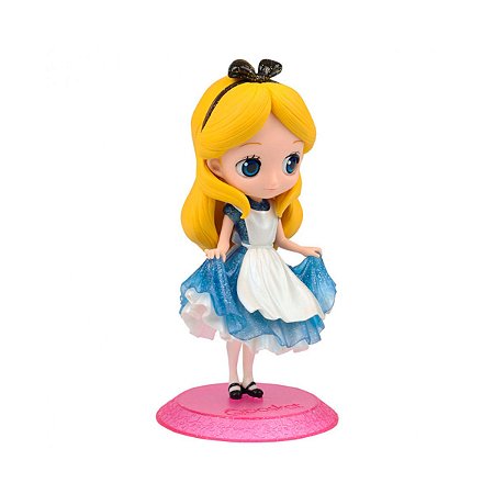 Boneca Miniatura Da Alice Q Posket Disney Colecionável