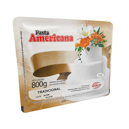 Pasta Americana 800g Tradicional Confeitaria Decoração Bolo