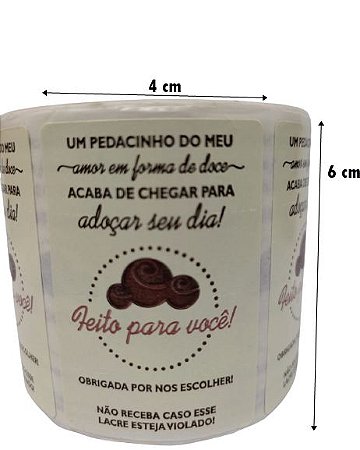 Etiqueta Lacre Para Delivery Ifood Rappi 700 Unidades