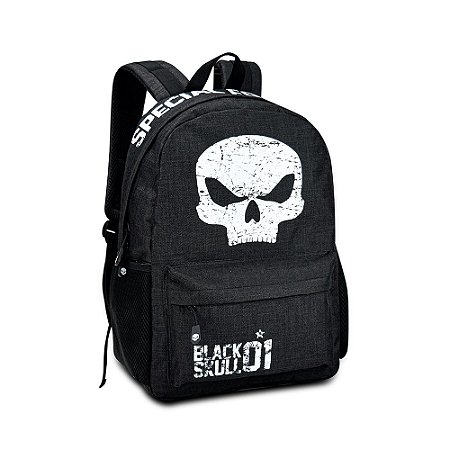 Mochila Preta - Clio Black Skull BS3212
