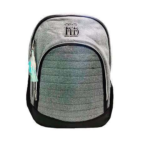 Mochila Rebecca Bonbon - Cinza e preta RB3127