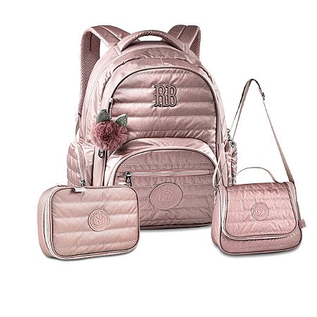 Kit Escolar Mochila Rebecca bonbon + Lancheira + Estojo