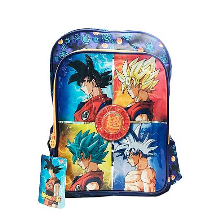 Estojo Duplo Dragon Ball Z Azul Personagens Escolar - Clio - Shop Macrozao