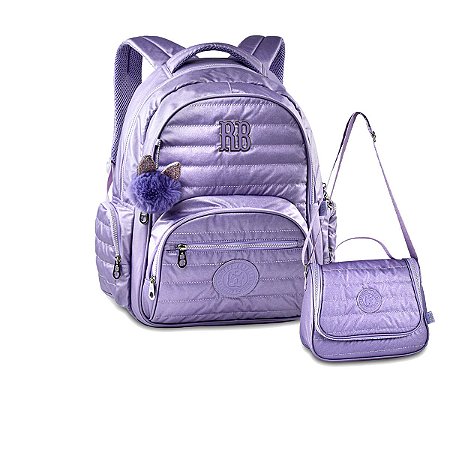 Kit Mochila Rebecca bonbon RB3218VL + Lancheira RB3205VL