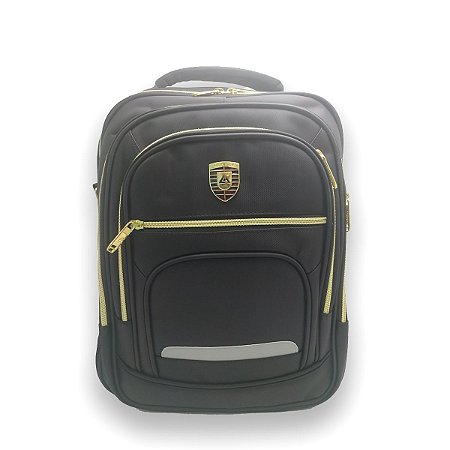Mochila Escolar Fashion 2 em 1 Preta