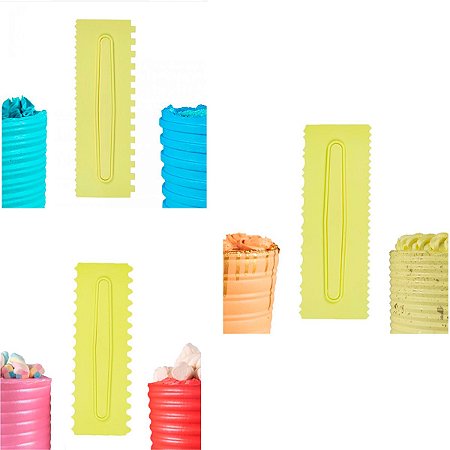 Kit com 3 Espátulas para Modelar Decorativas MOD 1,2,3