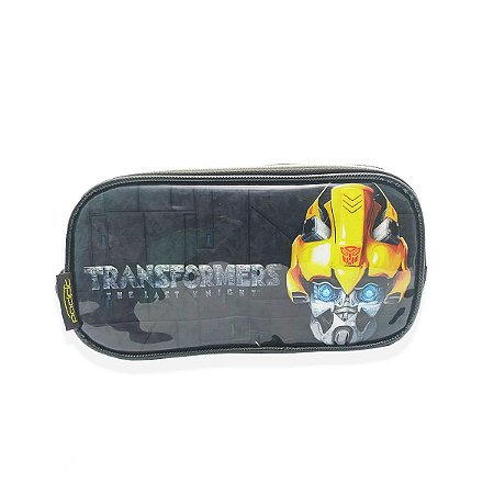Estojo Escolar Duplo Transformers  Bumblebee