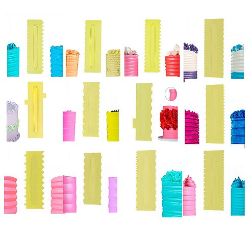 Kit com 12 Modelos Espátulas para Modelar Decorativas