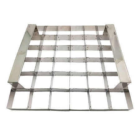 Aro Cortador de Brownie c/ 36 cavidades 6 x 6 x 3