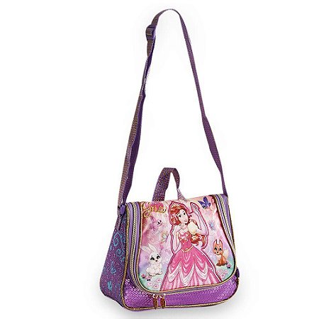 Lancheira Térmica Escolar Princesa Infantil Lilás