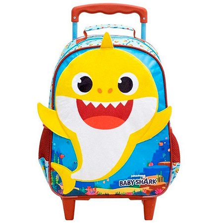 Mochila de Rodinha Baby Shark Infantil - Xeryus