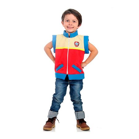 Fantasia Colete Ryder Infantil - Patrulha Canina