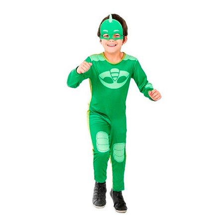 Fantasia Longa Lagartixo Pj Masks PP, P , M e G - Regina