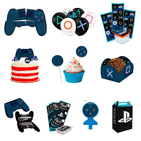 Kit Festa Playstation Completo Painel Decoração - Festcolor