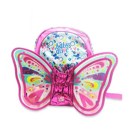 Mochila Escolar Costas Baby Alive ButterFly Infantil