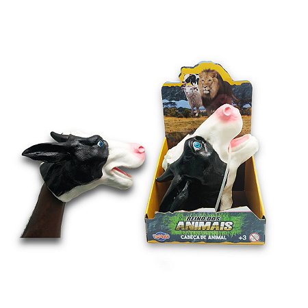 Brinquedo Fantoche Vaca Para Mão Reino Dos Animais Infantil - Shop Macrozao