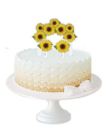 Topper para Bolo Girassol - Festcolor