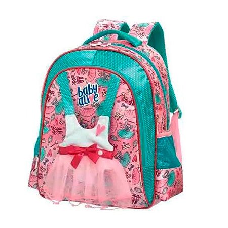 Mochila M Escolar Costas Baby Alive Infantil - Pacific